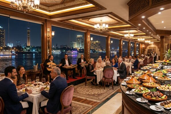 Luxury Cairo Nile Dinner Cruise with Buffet & Live Entertainment | Gem Explore Egypt